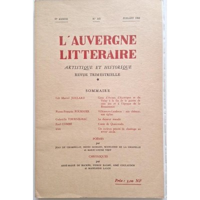 L'Auvergne littéraire 