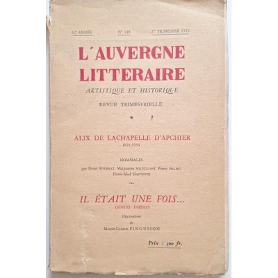 L'Auvergne littéraire 
