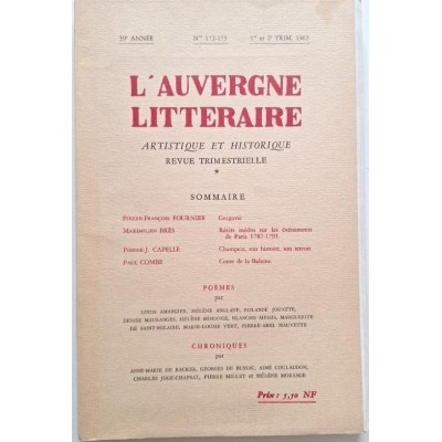 L'Auvergne littéraire 