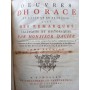 Horace | Oeuvres d'Horace en latin et en françois avec des remarques critiques et historiques par monsieur Dacier.