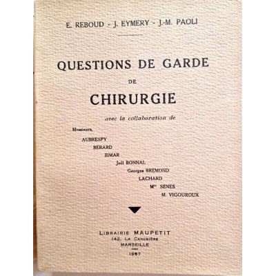 Questions de garde de chirurgie