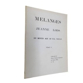 Mélanges de littérature : du Moyen âge au XX6 siècle. Jeanne Lods