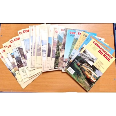 Connaissance du rail  Lot de 21 numeros (1979-1988)