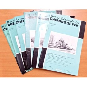 Revue générale des chemins de fer   Lot de 6 numeros 1959-1964