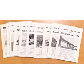 Revue générale des chemins de fer Lot de 10 numeros (1949-1954)