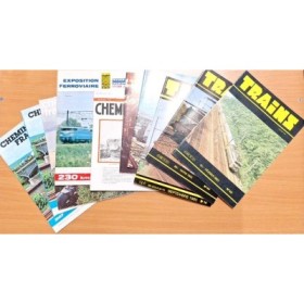 Lot de 10 revues diverses de chemins de fer