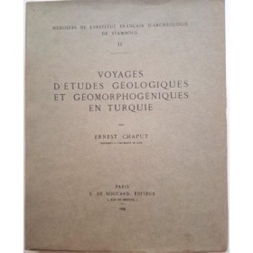 Voyages d'études géologiques et géomorphogéniques en Turquie