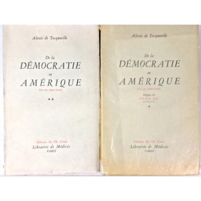 De la démocratie en Amérique 2 Tomes
