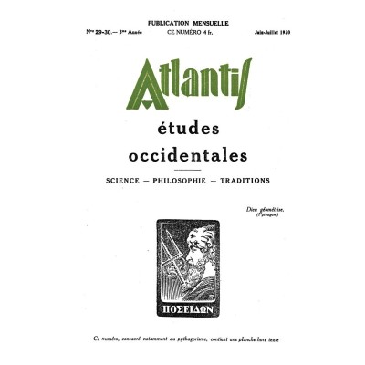 Revue Atlantis N°029-030 / 1930 / Druidisme et pythagorisme - I / REIMPRESSION