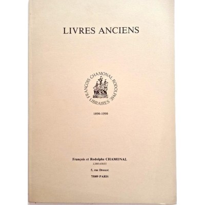 Catalogue livres anciens