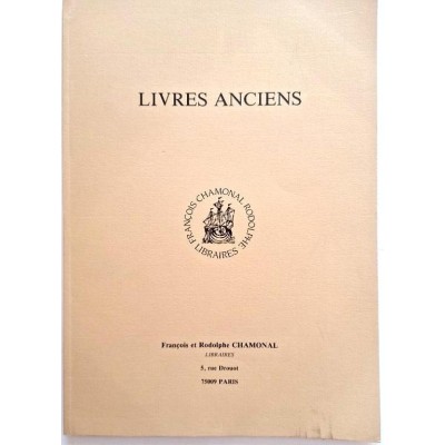 Catalogue livres anciens