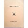 Catalogue livres anciens