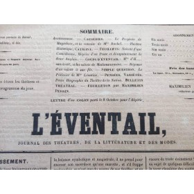 Maximilien Perrin | L'éventail. Journal des théatres, de la littérature et des modes. N°101, octobre 1848