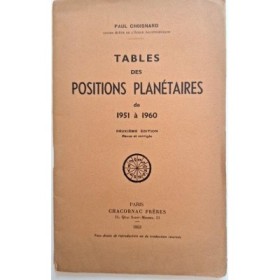 Tables des positions planétaires de 1951 à 1960 (2e édition)