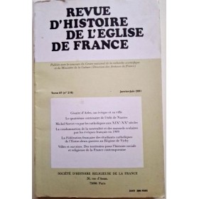 Collectif | Revue d'histoire de l'église de France, Tome  87  N° 218, jan.-juin 2001