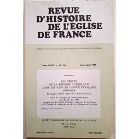 Collectif | Revue d'histoire de l'église de France, Tome LXXV N° 194, jan.-juin 1989