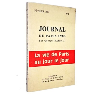 Hainaut Georges | Journal de Paris 1983. La vie de paris au jour le jour.