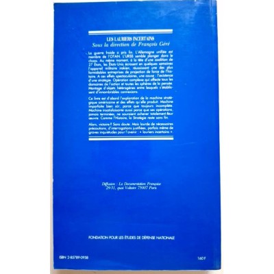 Observatoire de la stratégie des Etats-Unis | Les lauriers incertains : stratégie et politique militaire des Etats-Unis, 1980-2