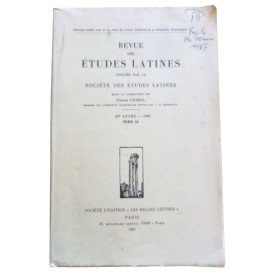 Pierre Grimal (sous la dir. de) | Revue des études latines - 1985 tome 63