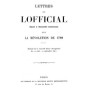 Lofficial | Lettres de Lofficial député à l'Assemblée Constituante sur la Révolution de 1789 – Reprint