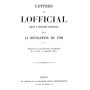 Lofficial | Lettres de Lofficial député à l'Assemblée Constituante sur la Révolution de 1789 – Reprint