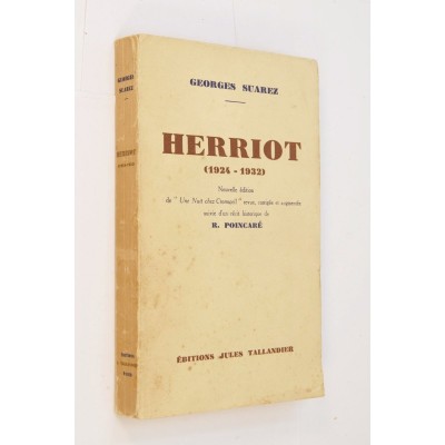 Georges Suarez | Herriot (1924-1932) Nouvelle édition de "Une Nuit chez Cromwell" revue