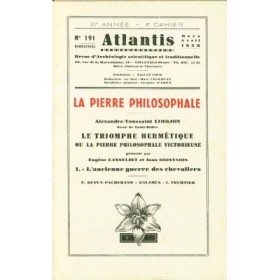 Revue Atlantis N°191 / 1958 / La Pierre philosophale - I / REIMPRESSION