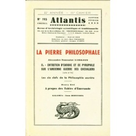 Revue Atlantis N°195 / 1959 / La Pierre philosophale - III / REIMPRESSION