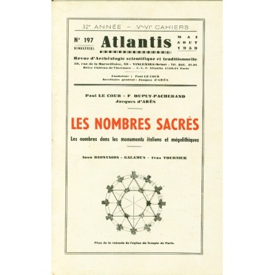Revue Atlantis N°197 / 1959 / Les Nombres sacrés / REIMPRESSION