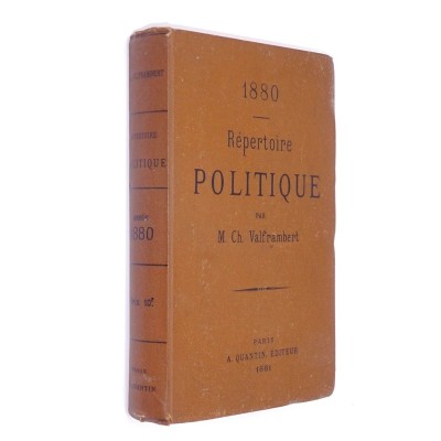 Charles Valframbert | Repertoire politique et historique - 1880