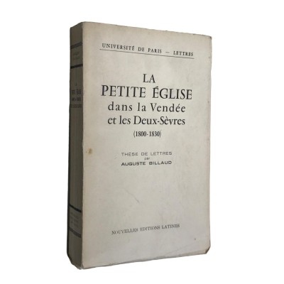 La petite Église dans la Vendée et les Deux-Sèvres : 1800-1830