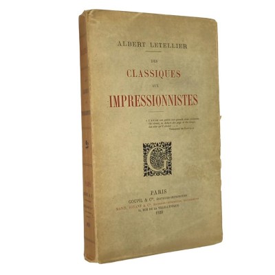 Albert Letellier | Des Classiques aux Impressionnistes