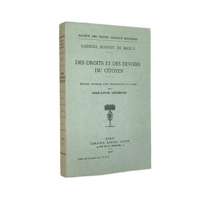 Gabriel Bonnot de Mably | Des droits et des devoirs du citoyen