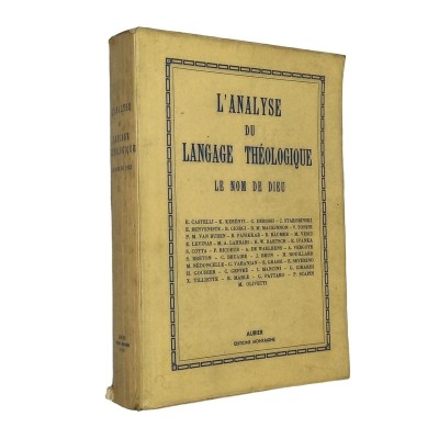 L'analyse du langage théologique : le nom de Dieu :