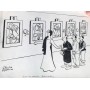 50 dessins originaux (caricatures politiques) de Claude Garnier (1912-1951)